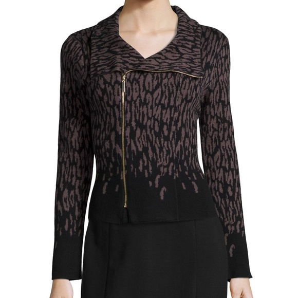 Carmen Marc Valvo Jackets & Blazers - NWT Carmen Marc Valvo Moto Jacket Sz M (6-8)